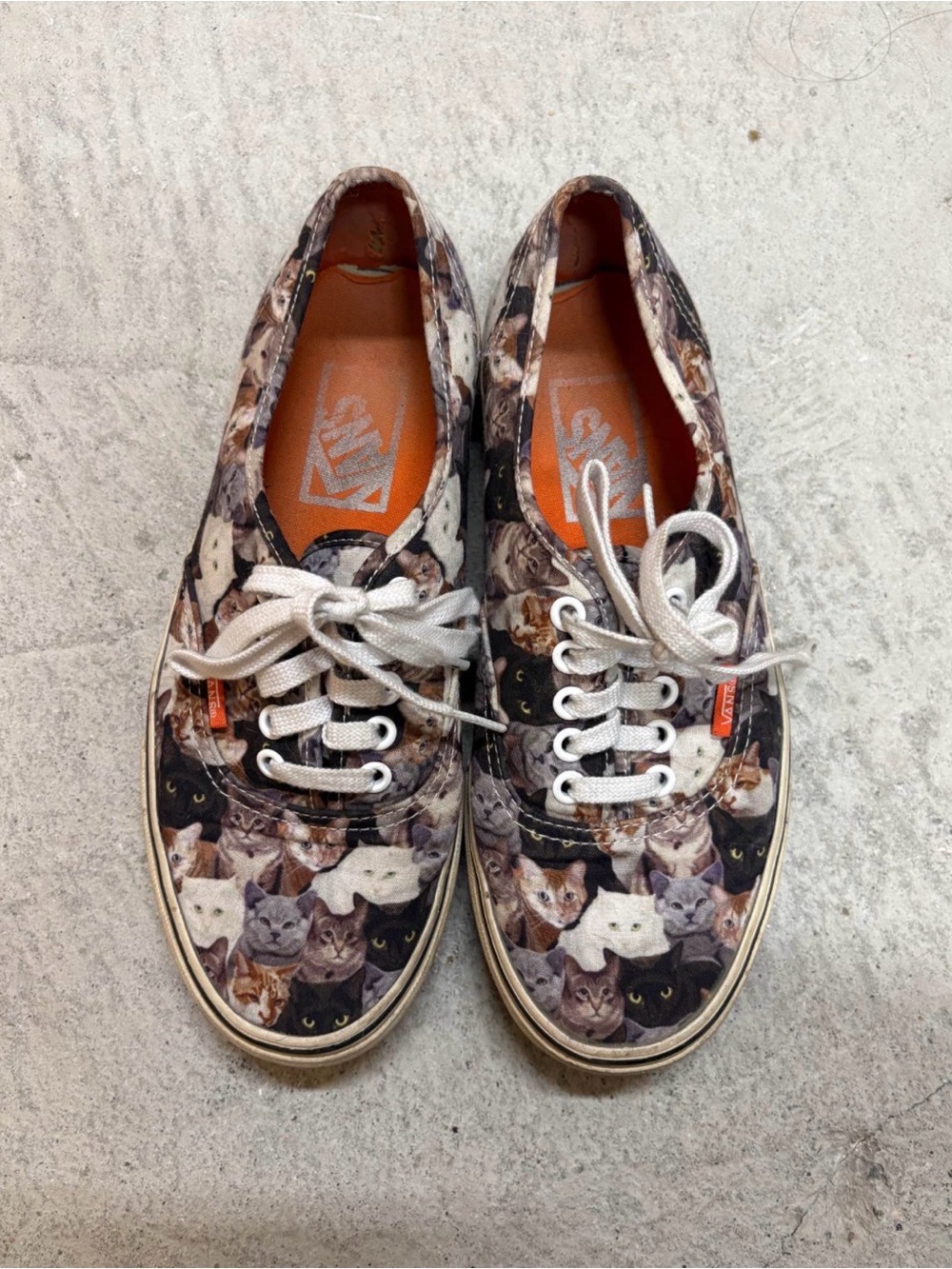 RARE Vans ASPCA Cat Print Shoes size 8